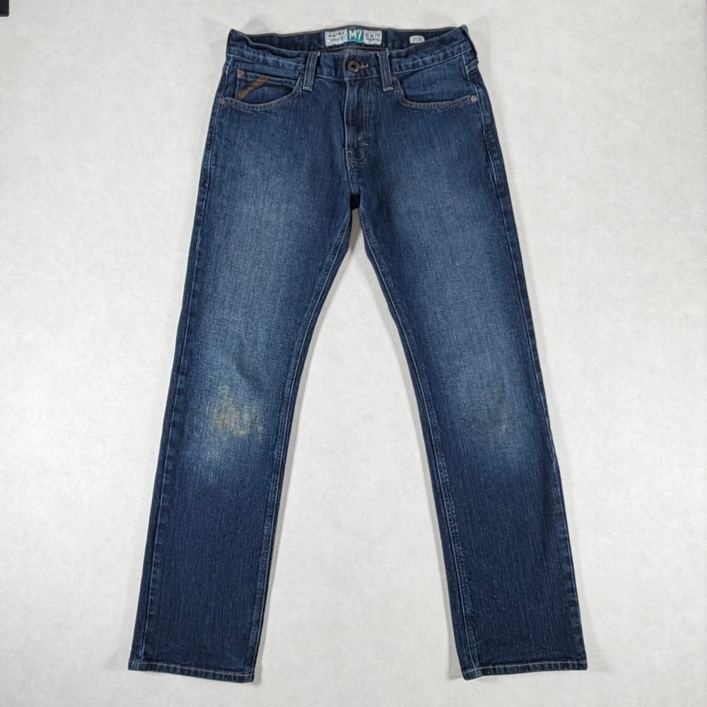 Ariat M7 Legacy Slim Fit Straight Leg Jeans Blue Denim Medium Wash Mens 31x34